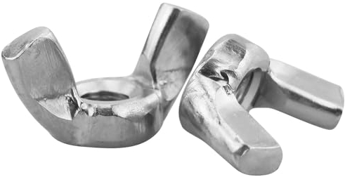 Ecrou Papillon 5 pièces M6, Leryati vis Papillon DIN315 Écrous à Ailettes en Acier Inoxydable A2 V2A, Écrous à Oreilles Metal Ecrous à Ailette Filetage Métrique