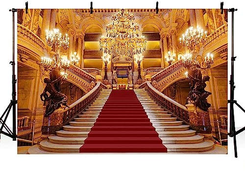 AIBIIN 8x6ft Red Carpet Event Backdrop Movie Ceremony Birthday Party Baby Shower Celebrity Party Decoration Background for Photography home wallpaper Studio Booth Prop Supplies