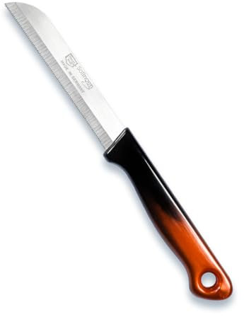 Kochmann Solingen Küchen Allzweck Obst und Gemüse Messer Klein Set (Braun Schwarz 12tlg)