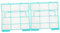 Angoily 2 Piezas Filtro De Aire Acondicionado Filtrar Filtro De Ventilación Accesorios Filtro De Aire Ca Reemplazo Del Filtro De Ca Filtros De Ventilación Para El Plastico