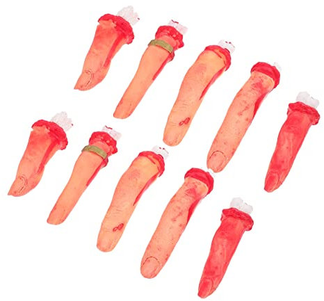CIYODO 10stücke Teiliges Halloween Dekorationsset Gruselige Fake Finger Requisiten Für Scherzartikel Spukhaus Geisterhaus Und Halloween-feiern Für Schaurige Atmosphäre Und