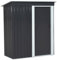 Metal Garden Shed 5' x 3' Storage Pent Roof Anthracite Grey by Garden Universe Model GSP5-3AN-Amz