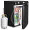 SMETA Frigorifero a Gas 40L Frigo 12V/220V/Gas, Frigorifero Trivalente per Camper, Casa Mobile, Roulotte Casa, Silenzioso 0-10℃ Nero