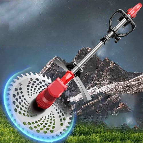 JXCCA Debroussailleuse Electrique Batterie, Désherbeur Électrique, Tondeuse à Gazon Haute Puissance sans Balais 688tv, Ensemble de 8 Pièces/Ensemble de 9 Pièces