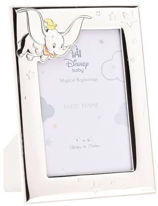 Disney – Dumbo – Echt versilberte Spardose – hergestellt in Italien – Offiziell lizenziertes Disney-Merchandise-Produkt – Haushaltswaren für Bargeld, frühe Jahre, Erwachsene, Kinderzimmer,