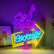 ineonlife Enseigne Néon Cocktail Lady Dimmable Enseignes Néon à Leds Colorées Bar Femmes Lumières Néon pour Décoration Murale pour Home Bar Cart Summer Beach Restaurant Man Cave Beer Cafe