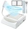 IUHFSIFS Upgrade Nail Dust Collector with 2 Filter & Light【NO.1 Super Suction 100W】 Professional Dust Extractor Nails Dust Collector Nail Salon for Nail Studio & Home - Easy to Clean