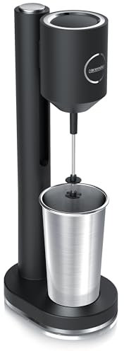 Arendo, Batidora de milkshake, Milkshaker, Batidora eléctrica, Mezclador de bebidas, Recipiente de 500 ml, 100 W, 22.000 rpm, 2 niveles de velocidad, Prepara bebidas de proteínas, Batidos y Cócteles