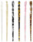 TPZORJX 6Pcs unidades de palillos para el pelo de acetato, caparazón de tortuga,palillos de leopardo, horquillas retro, estilo vintage, horquillas chinas largas para Mujeres y Niñas