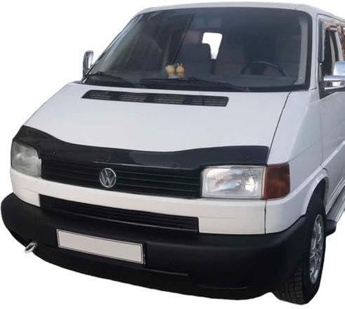 Oneway Motorhaubenschutz kompatibel mit Volkswagen Transporter T4 1991-2003 - Schwarz glänzend