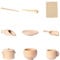 NevPuose Sensory Bin Tools - Fine Motor Wooden Tools, Learning Scoops | Tactile Play Accessories, Sorting and Grasping Activity, Sand and Water Bead Play, Hands-On Early Development Toy, Educational