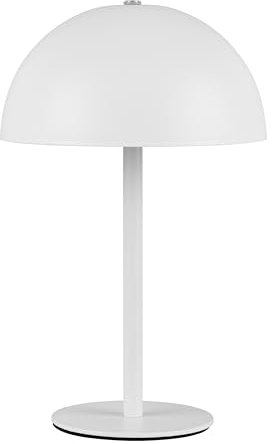 Reality Leuchten LED Akku Tischleuchte Munoz R54891131, Metall Weiß matt, inkl. 1.3 Watt LED, 4-fach Touch