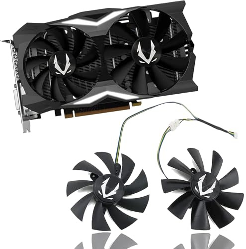 Dotodo 100mm GA92S2H DC 12V 0,45A 4 broches pour ZOTAC Gaming GeForce RTX2070 RTX 2070 OC Mini ventilateur de refroidissement pour carte vidéo (AB-Lüfter)