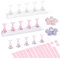 AIMEILI Nail Stand for Press On Nails, Fake Nail Holder for Painting Nails, Solid Acrylic Nail Display Stand for Nail Practice with Reusable Putty for DIY Nail Art