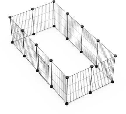 CZCPARY Recinto para animales pequeños, Llaypen con puerta, recinto para hámsteres, conejos, cobayas, 30 x 38, 12 unidades