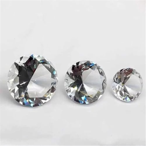 DSZUJTYROP 1 Stück 2 cm Kristallglas Diamant Kristall Facettiert Geschliffenes Glas Basteln Geschenk Party Großes Romantisches Dekor