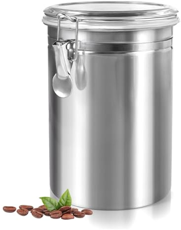 2000ml Kaffeedose Luftdicht,Kaffeebohnen Behälter,Kaffeebohnen Aufbewahrung