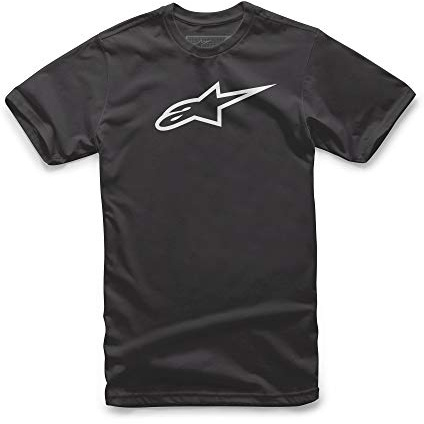 Alpinestars Men Ageless Classic TEE T-Shirt - Ageless Classic tee Black/White, XXL