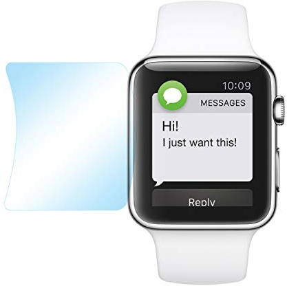 doupi 6x UltraThin Screen Protective Film for Apple Watch 42mm Matt non-reflecting Anti Fingerprint Glare Reflection Display Protector Foil (6x Screen Protective Film)