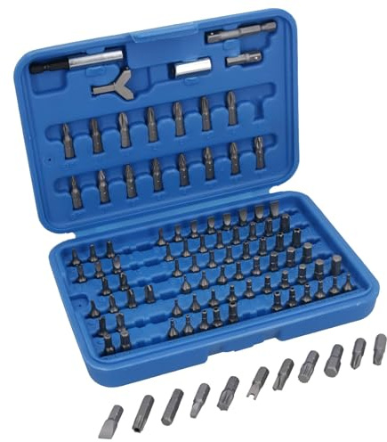 100pc Screwdriver Drill Wrench Torx Security Bit Tamperproof Hex Bit Set