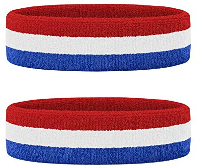 HANERDUN Sport Stirnband Herren Damen Schweißbänder Kopf Stirn Frottee Kopfband Sport für Laufen Fahrrad Joggen Tennis Fußball