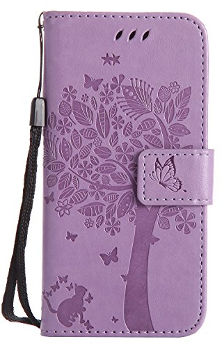 Nancen Compatible with Handyhülle Apple iPhone 6 / 6S (4,7 Zoll) Flip Schutzhülle Zubehör Lederhülle mit Silikon Back Cover PU Leder Handytasche im Bookstyle Stand Funktion