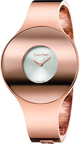 Calvin Klein Damen Analog Quarz Uhr mit Edelstahl Armband K8C2S616