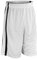 Spiro Herren Basketball-Shorts, schnelltrocknend (M) (Weiß/Schwarz)