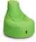 BuBiBag Gamer Sitzsack, Lounge Sessel, Gaming Sitzsäcke, Indoor & Outdoor Kissen für Kinder und Erwachsene (Kiwigrün;Ø:80cm)
