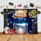 Glittery Garden – Hollywood Filmthema Fotografie-Hintergrund & Studio-Requisiten, Schwarz, Polyester, Partys, inkl. bedruckte Requisiten, Strohhalme, Klebepads & Acryl-Klebeband