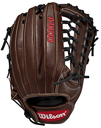 Wilson 2020 A1000 Kp92 Baseballhandschuh, 31,8 cm, Braun/Rot, 32 cm