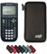 TI-82 Advanced Edition Python Grafikrechner inklusive Schutztasche von WYNGS in Schwarz - Basic Set
