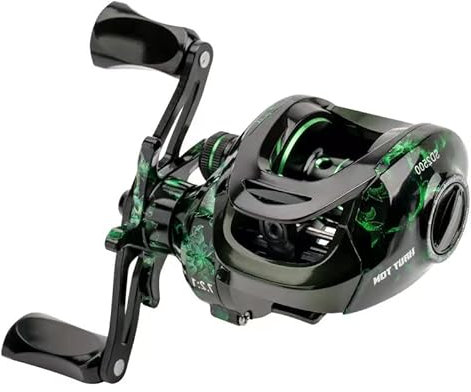 Angeln Baitcasting-Rolle,Magnetisches Bremssystem für das Angeln in Salzwasser und Süßwasser, Baitcaster Angelrollen Mit 18+1BB Edelstahl Kugellagern, Verfügbar in 7.1: 1