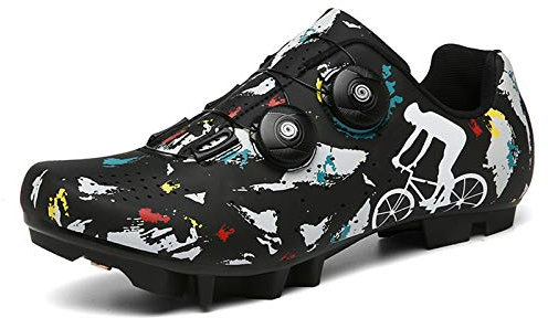 Zapatillas Ciclismo MTB para Hombre Mujer Zapatillas Bicicleta de Montaña Zapatillas Ciclismo Carretera Antideslizantes Respirables Zapatillas de Ciclismo