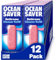 OceanSaver Eco Multi-Surface Bathroom Cleaner - 12x 750ml Refills | Powerful Just Add Water Toilet, Sink & Shower Watermark & Cleaning Spray | Plant Based, Plastic & Cruelty-Free | Pomegranate Scent