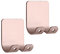 kwmobile 2x selbstklebende Halterung für Rasierer - für versch. Oberflächen - Nassrasierer Halter Set - Wand Haken Rosegold