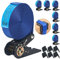 MIAOKE 6 x 800 kg 6 m Tensor de carraca, Eslingas con carraca 25 mm una Pieza para Barra de Techo automática, portabicicletas, Canoa, Kayak, Surf