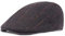 Lazz1on Herren Schiebermützen Barett Cap Baskenmütze Golfermütze Flatcap Kappe Golfer Driving Mütze Herbst Winter (Schwarz)