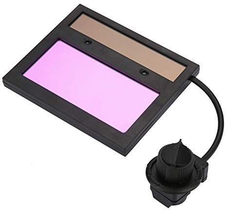 Auto Darkening Welding Lens, Professional Welding Helmet Replacement Lens Welding Mask Insert Filter Parts with LCD Display Blackout Lens Eye Shield Welding Cap Lens Filter Screen 110x 90mm