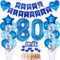 deko 80. geburtstag Mann deko blau ballon 80. geburtstag deko Mann Tortendeko 80 Geburtstag dekoration Mann geburtstagsdeko 80 jahre Mann Junge kuchen deko 80 geburtstags luftballon 80 deko Männer