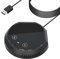 HUIOP Micro d'ordinateur,Haut-Parleur de conférence USB de Bureau Microphone Condensateur omnidirectionnel à 360° Prise en Charge du Micro d'ordinateur PC Prise en Charge du Haut-Parleur BT Boutons