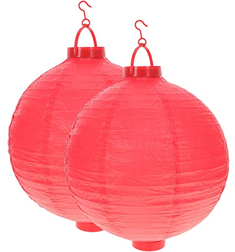 PATKAW 2 Piezas Linterna Decoración. Encender Farolillos Chinos Grandes Linternas Japonesas Farolillos de Papel Linternas Decorativa para Jardín Exterior Fiesta Boda Aniversario DIY Baby Shower