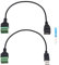 VGOL 2 Stück USB 2.0 A Schraubklemmen, Anschluss Kabel USB 2.0 A männlich weiblich Bolzen Schraube Steckklemme Typ Block Stecker Kabel für Maus Tastatur Kamera