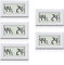 MAVORI® 5 x Thermo Hygrometer mini digital - 2 in 1 Temperatur und Luftfeuchtigkeitsmesser - Mini Thermometer und Hydrometer Feuchtigkeit digital - präzise Messwerte - inkl. Batterien
