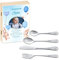 Maverton Set de couverts personnalisé pour garçon - Coutellerie dans coffret imprimé - Couverts Thème Animal - Cadeau d'anniversaire - Cadeaux bébé - Couverts gravés - Photo 9