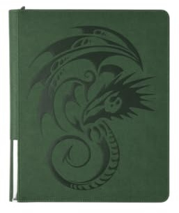 Dragon Shield Zipster Regular Binder | 20 Sideloading 18-Pocket Pages, Robust D-lock Rings, Trading Card Album for Pokemon, MTG, YuGiOh, TCG, OCG & Sports Cards | Forest Green
