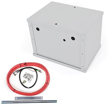 ZHSYMX Complete Aluminum Battery Box Battery Relocation Kit Trunk Fit For All Cars