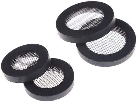 BSSTORE Guarnizione Piana In Gomma Con Filtrino Per Carico Acqua Lavatrice/Lavastoviglie Confezione Da 10 Pezzi (3/4 - mm 24 x 16 x 3)