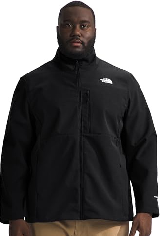 The North Face Men's Apex Bionic 3 Jacket (Standard & Big Size) - Wind Resistant, Water Repellent, Classic Fit Winter Coat, TNF Black-NPF, Medium