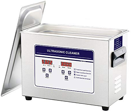 Nettoyeur à ultrasons Professionnel de 4,5 L, réservoir de Bain de Nettoyage à ultrasons en Acier Inoxydable de 180 W avec minuterie et Chauffage, pour Nettoyer Les Bijoux, Les Lunettes, Les prothès